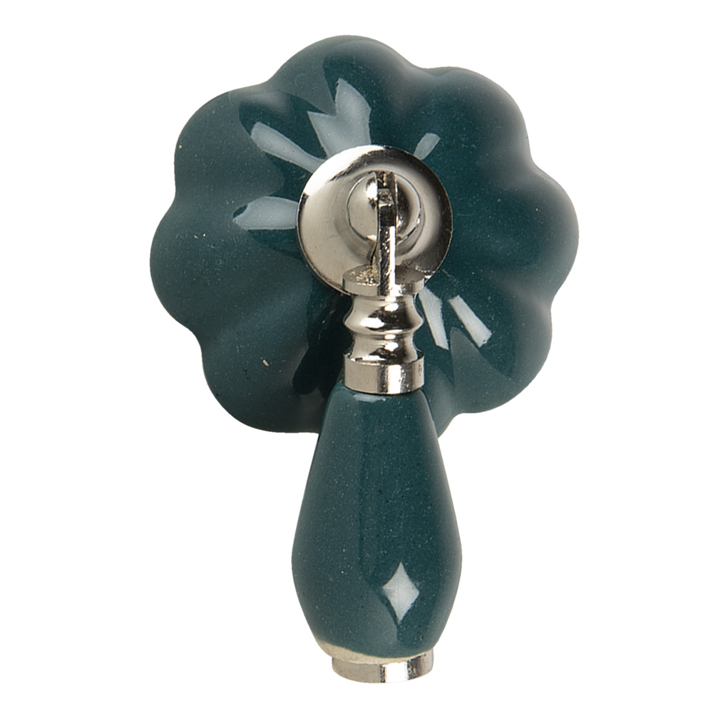 Clayre & Eef   | Deurknop Groen 4x8x6 cm / S4 cm | 64780