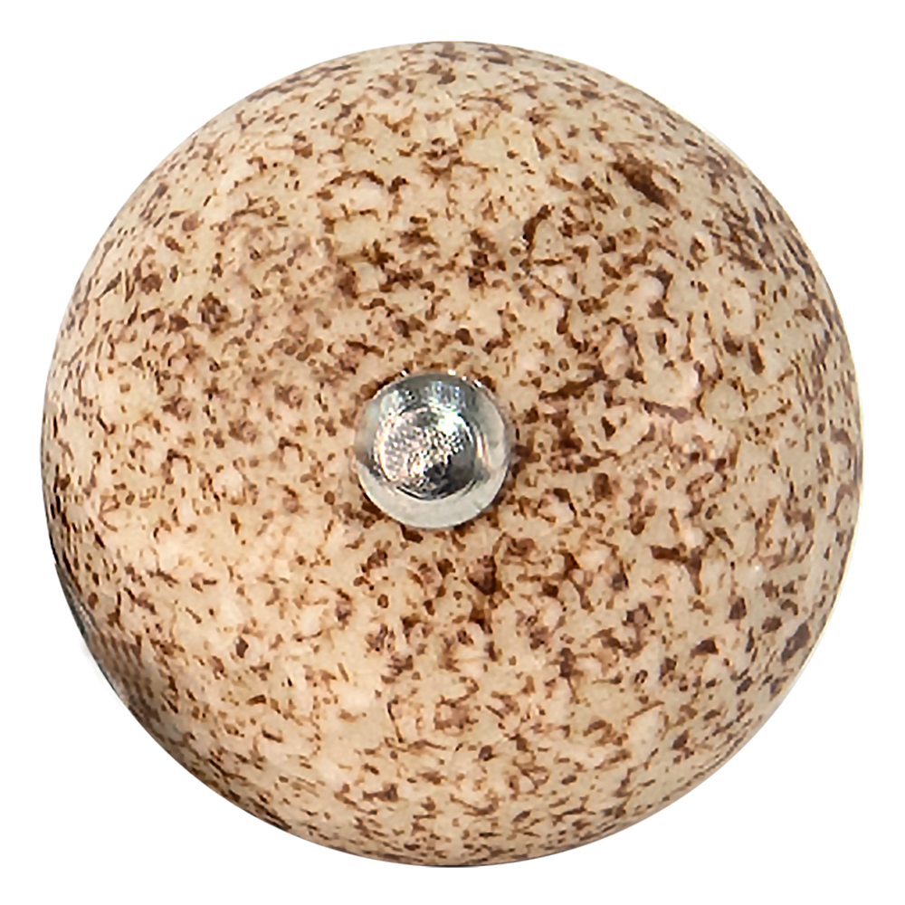 Clayre & Eef   | Deurknop Bruin Beige ø 4x4 cm / S3 cm | 65056