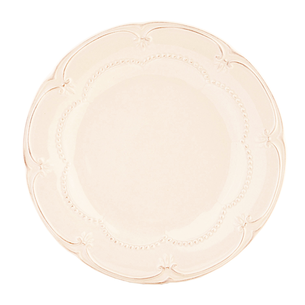 Clayre & Eef   | Servies Ontbijtbord Beige ø 21x2 cm | 6CE0261
