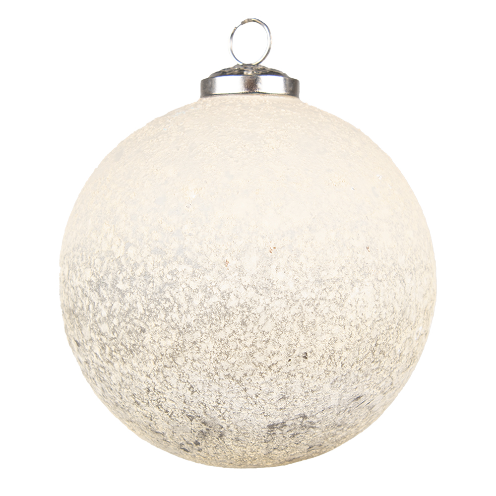 Clayre & Eef   | Kerstbal Beige ø 12x12 cm | 6GL3735