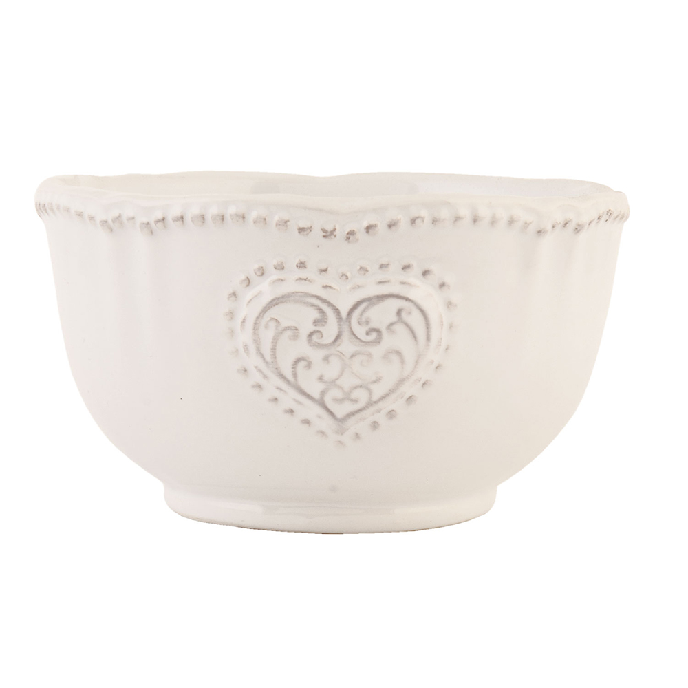 Clayre & Eef   | Soepkom Beige ø 12x7 cm / 350 ml | HRTPUN