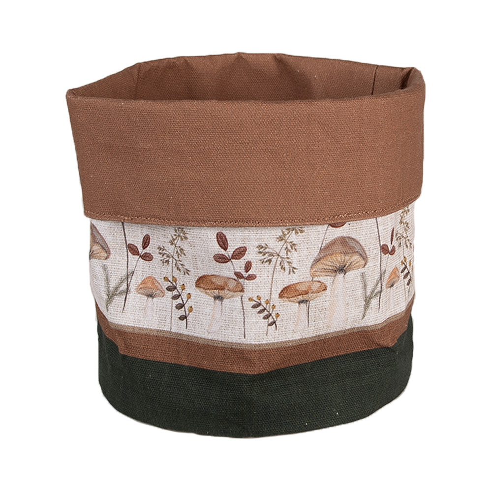 Clayre & Eef   | Broodmandje Beige Bruin ø 15x16 cm | LFJ50