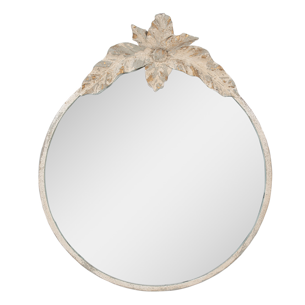Clayre & Eef   | Wandspiegel Beige Grijs 50x4x60 cm | 52S317
