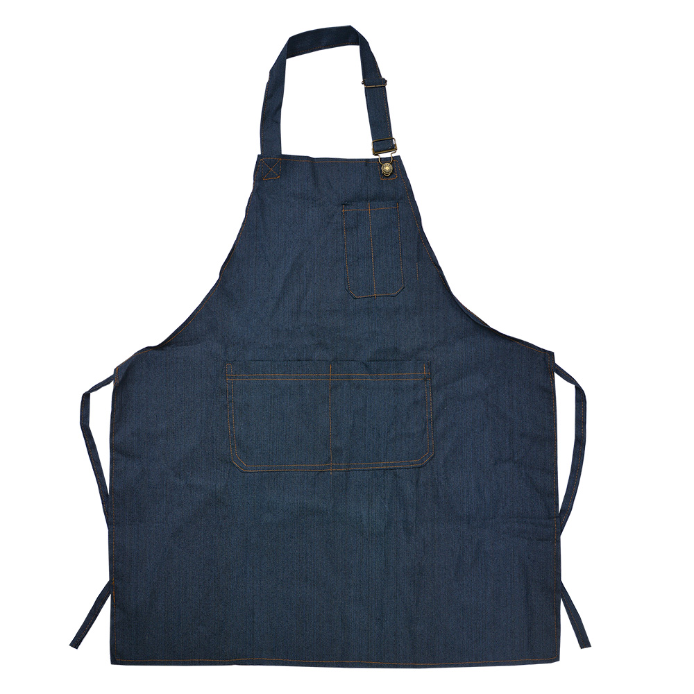 Clayre & Eef   | Keukenschort Blauw 77x68 cm | KT041.042