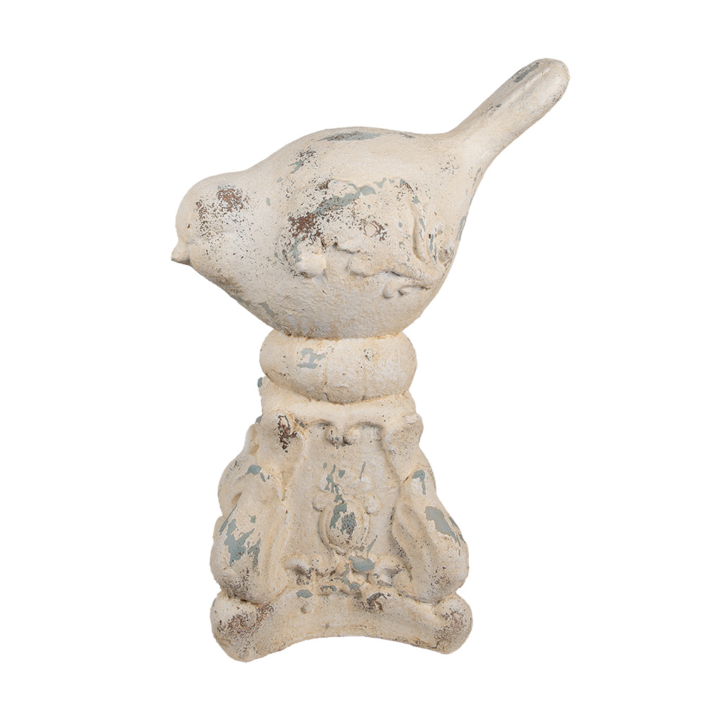 Clayre & Eef   | Decoratie Vogel Beige 33x21x47 cm | 6MG0058
