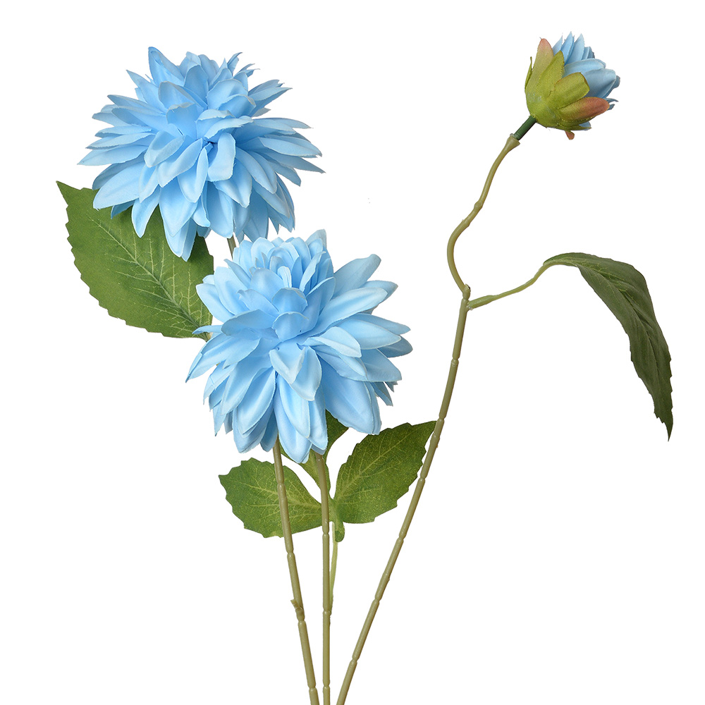 Clayre & Eef   | Kunstbloem Blauw Groen 17x10x70 cm | 5PL0130LBL
