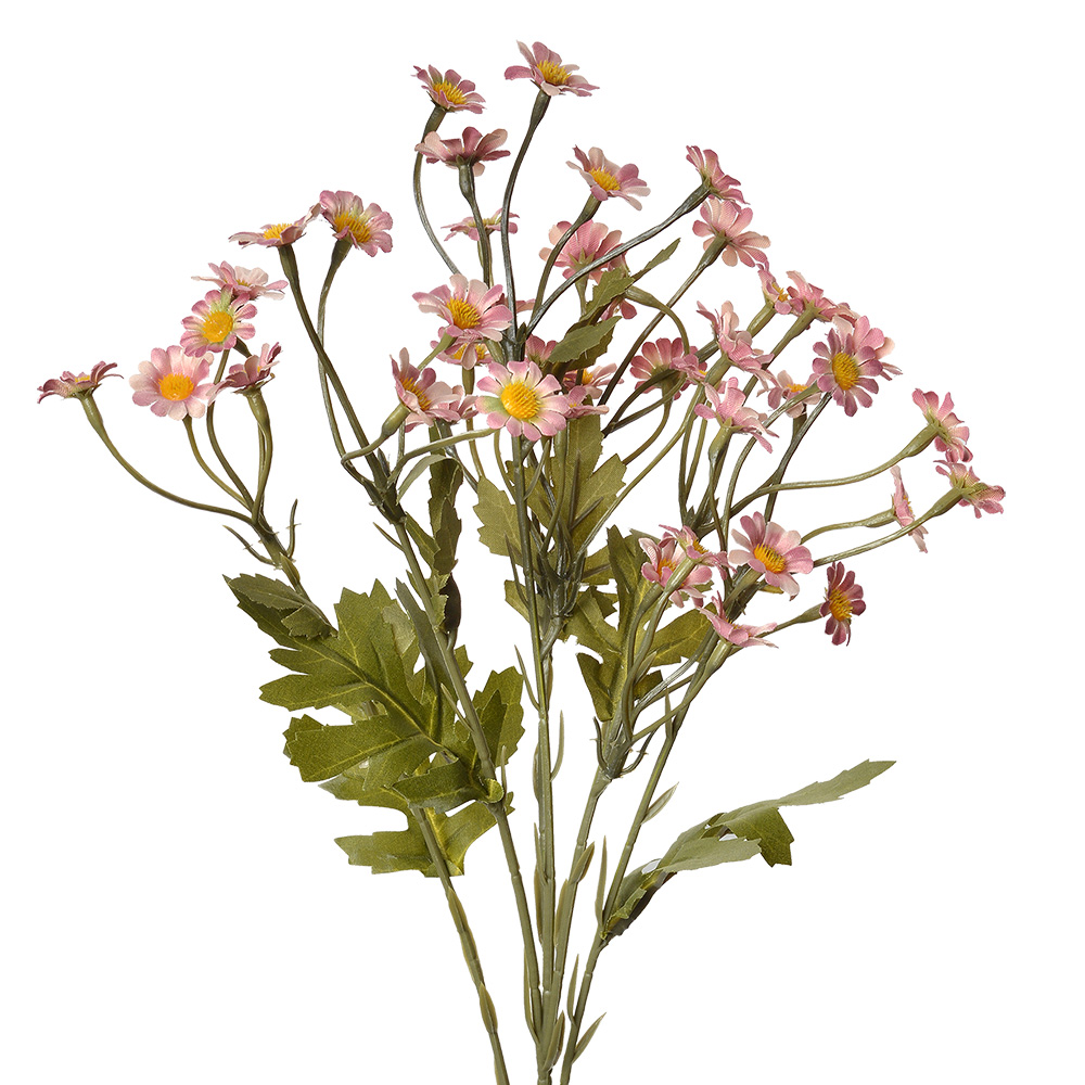 Clayre & Eef   | Decoratie tak met bloemen Paars Groen 23x17x60 cm | 6PL0348PA