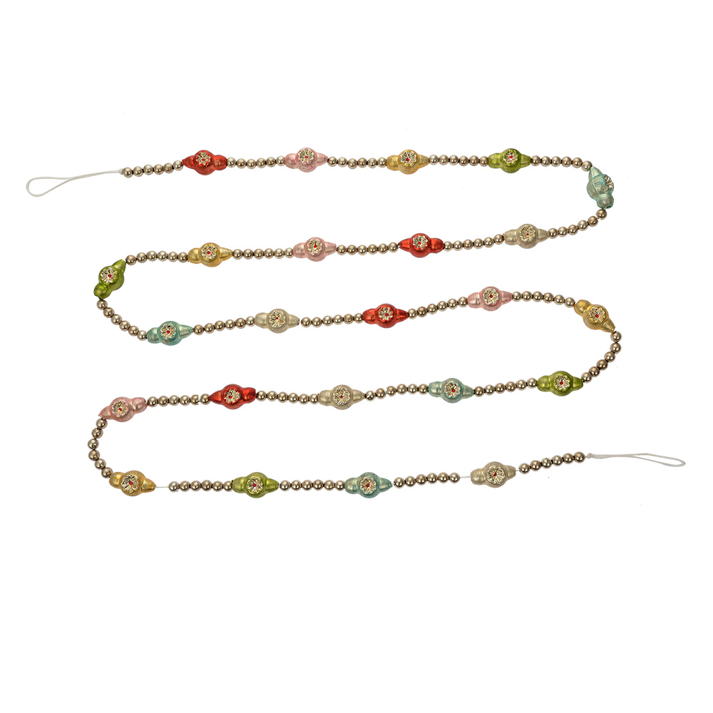 Clayre & Eef   | Decoratie slinger kerst Zilverkleurig &oslash; 2x180 cm | 65993