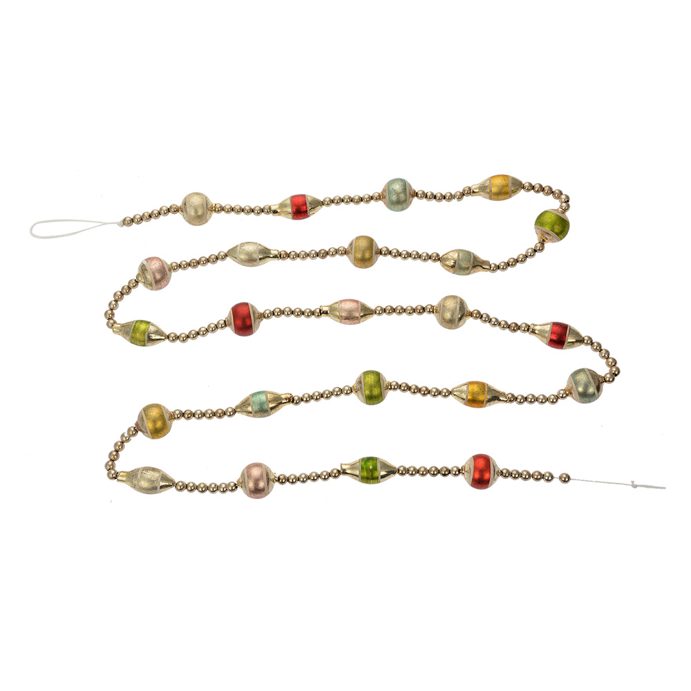 Clayre & Eef   | Decoratie slinger kerst Zilverkleurig &oslash; 2x180 cm | 65994