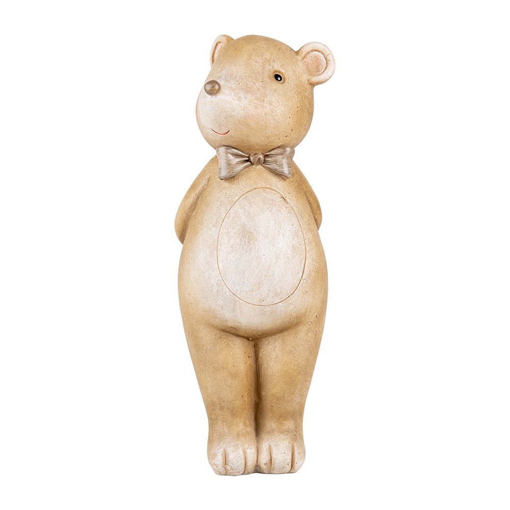 Clayre & Eef   | Decoratie Beer Beige 7x7x18 cm | 6PR5272