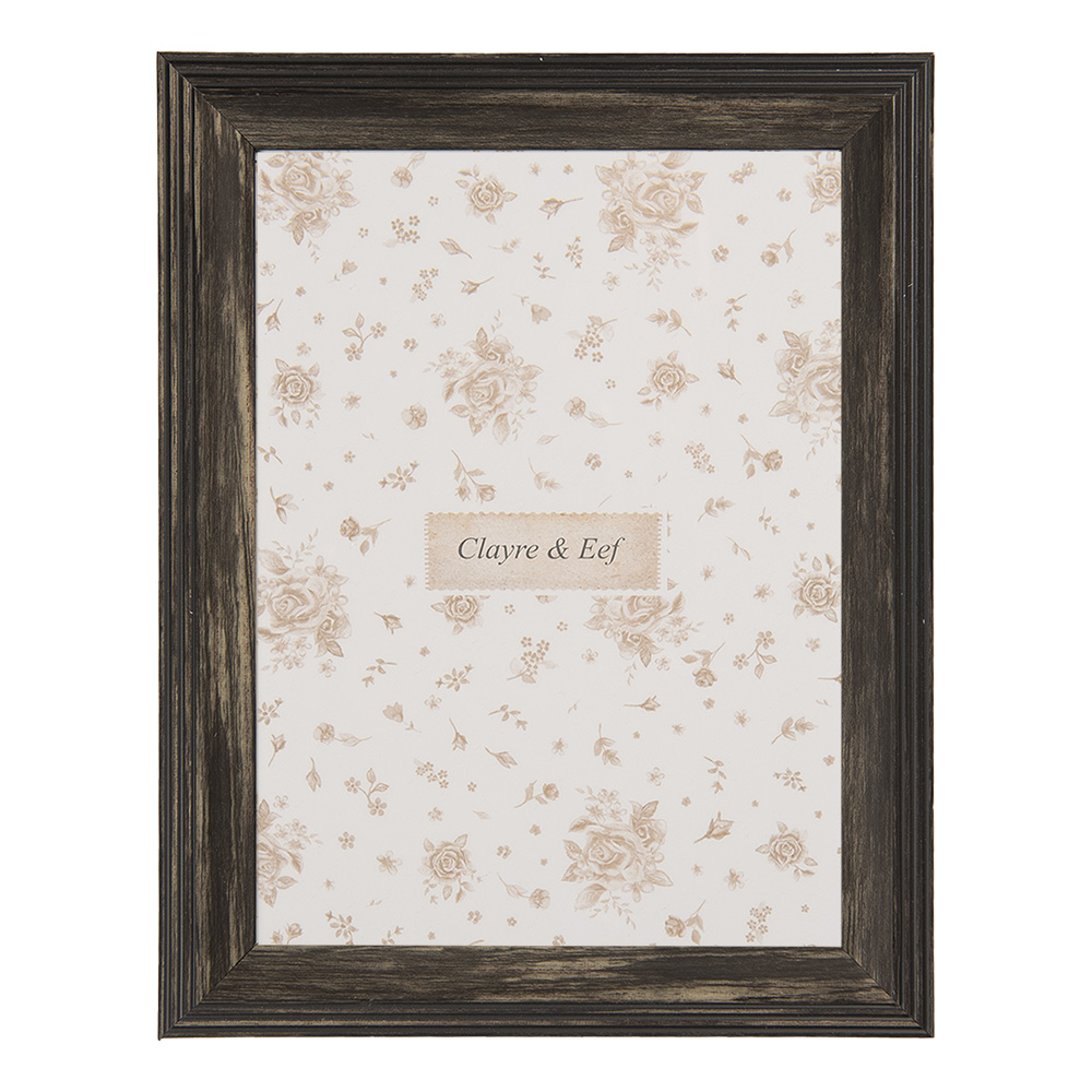 Clayre & Eef   | Fotolijst Zwart 19x1x24 cm / 15x20 cm | 2F1269L
