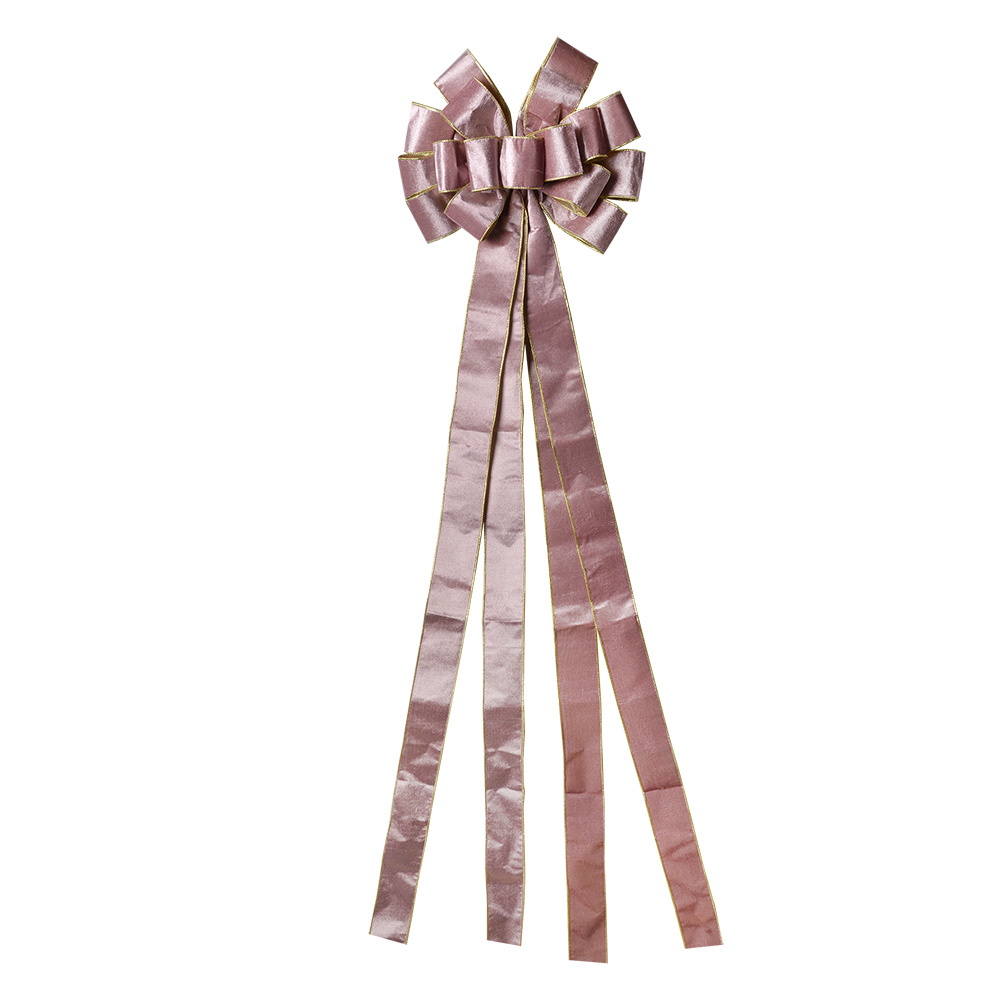 Clayre & Eef   | Decoratie Strik Roze Goudkleurig 33x135 cm | 65975F