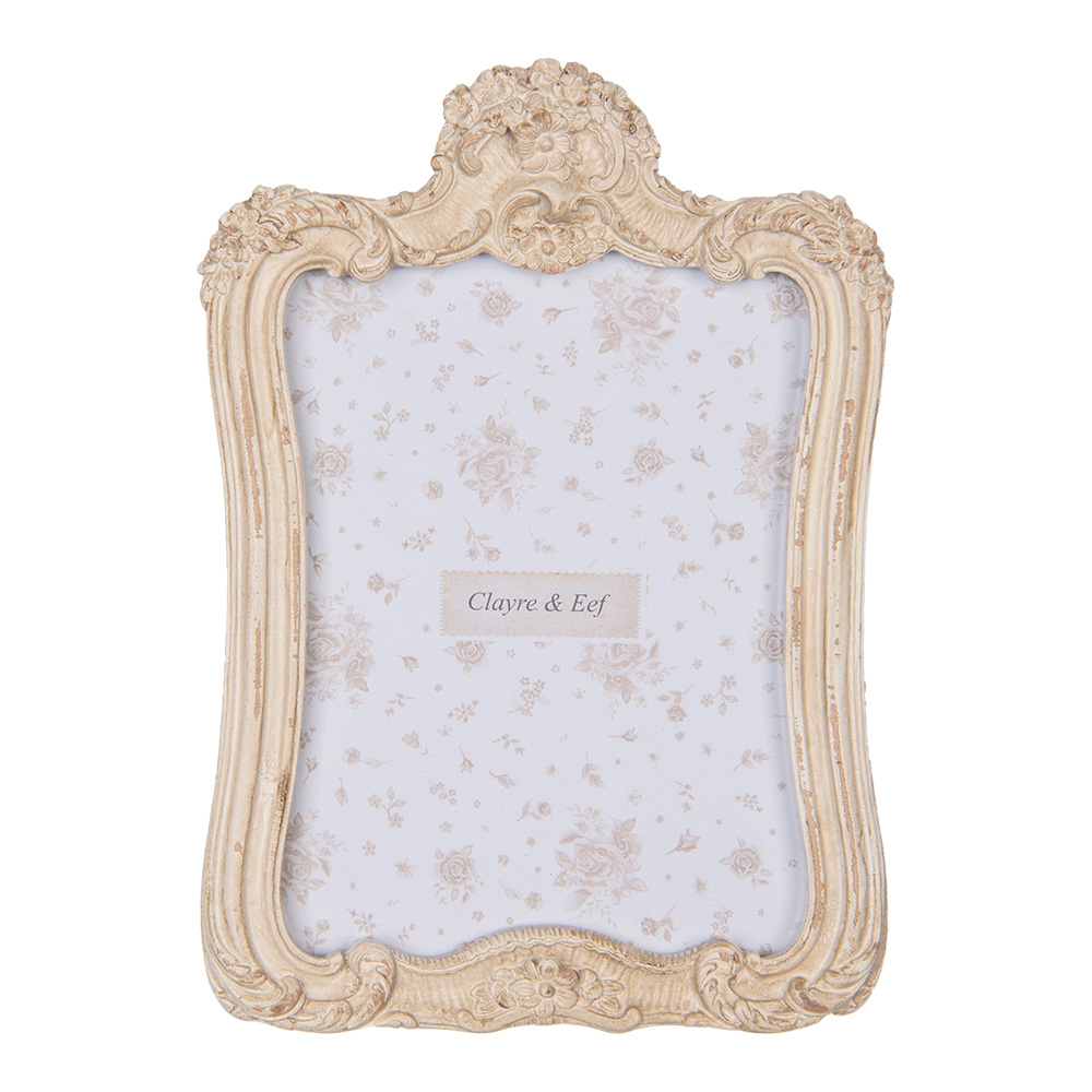 Clayre & Eef   | Fotolijst Beige 16x2x23 cm / 13x18 cm | 2F1211