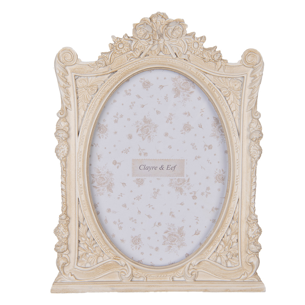 Clayre & Eef   | Fotolijst Beige 19x2x24 cm / 13x18 cm | 2F1212