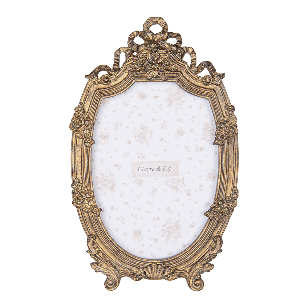 Clayre & Eef   | Fotolijst Goudkleurig 16x2x26 cm / 13x18 cm | 2F1217