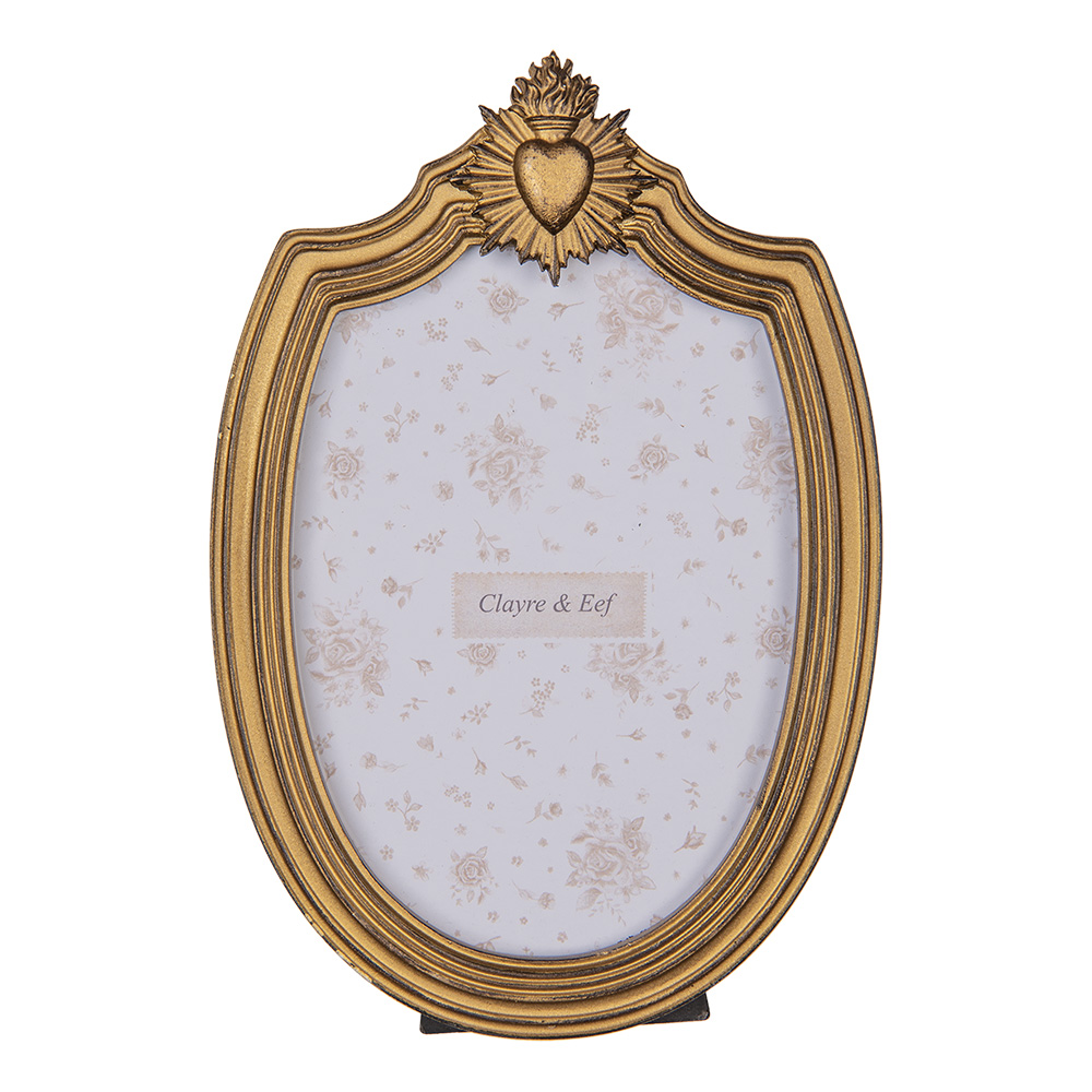 Clayre & Eef   | Fotolijst Goudkleurig 16x2x24 cm / 13x18 cm | 2F1223