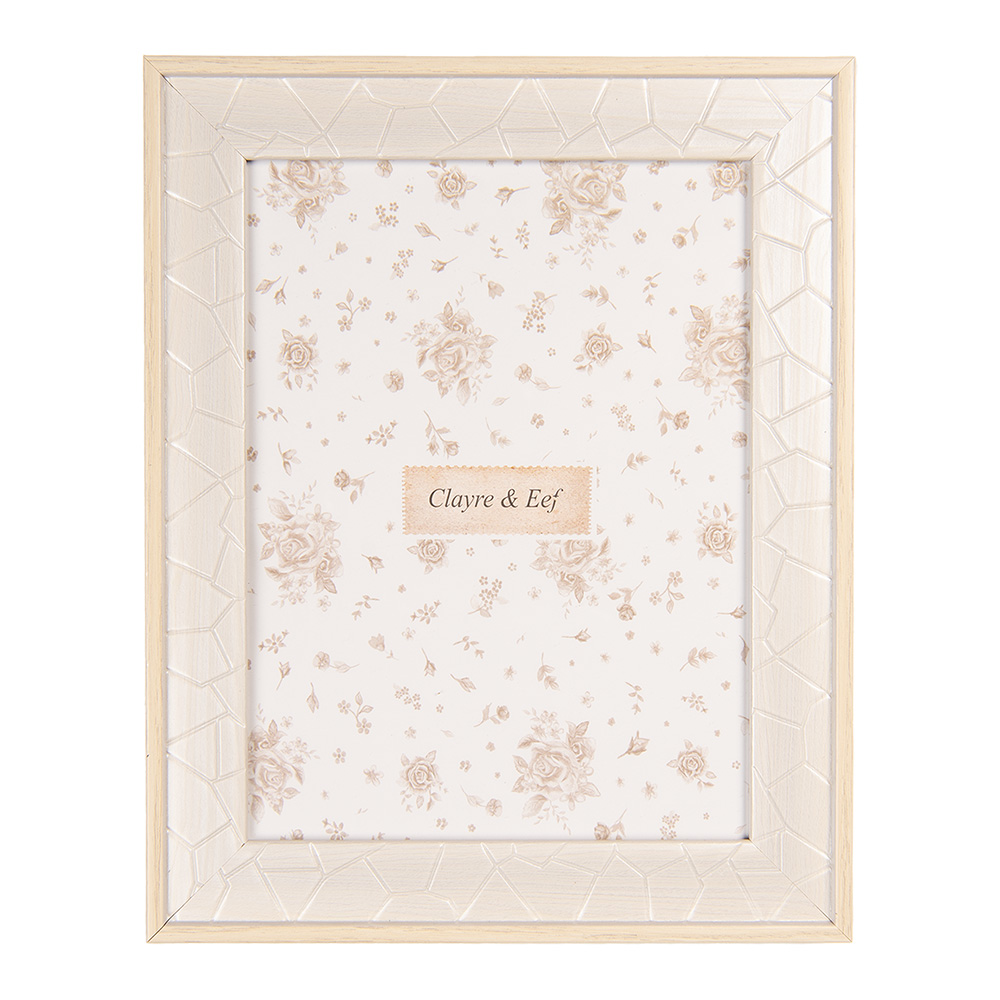 Clayre & Eef   | Fotolijst Grijs Beige 18x2x23 cm / 13x18 cm | 2F1227M