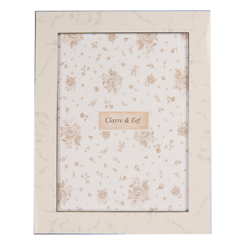 Clayre & Eef   | Fotolijst Grijs Beige 19x2x24 cm / 15x20 cm | 2F1233L