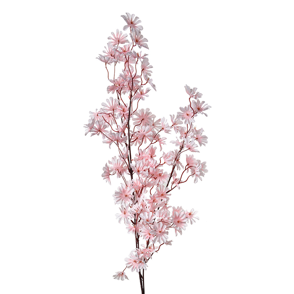 Clayre & Eef   | Decoratie tak met bloemen Roze Bruin 25x7x113 cm | 5PL0153