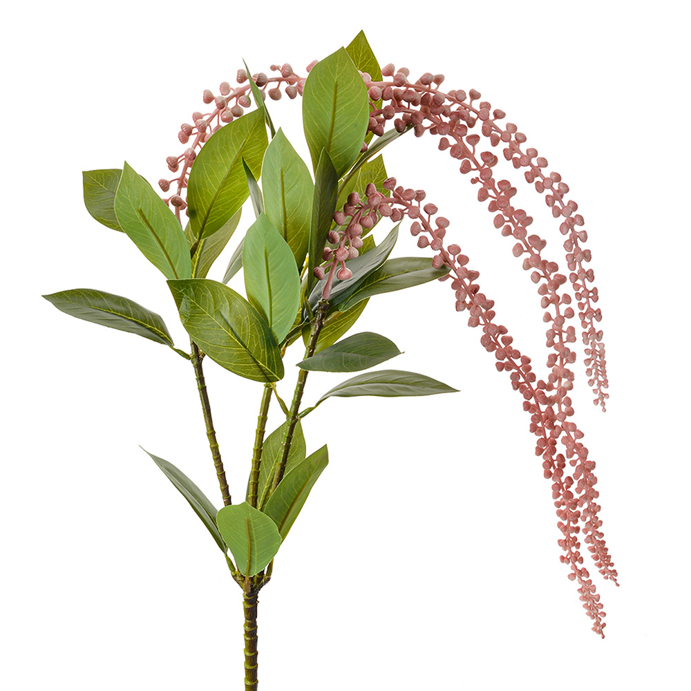 Clayre & Eef   | Kunstbloem Roze Groen 25x5x73 cm | 5PL0165