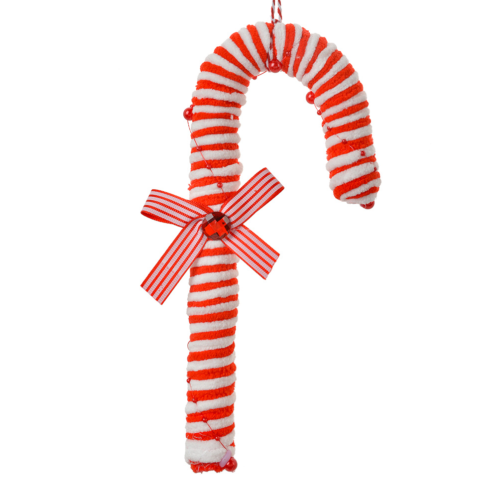 Clayre & Eef   | Kerstdecoratie Hanger Zuurstok Rood Wit 10x3x26 cm | 66102S