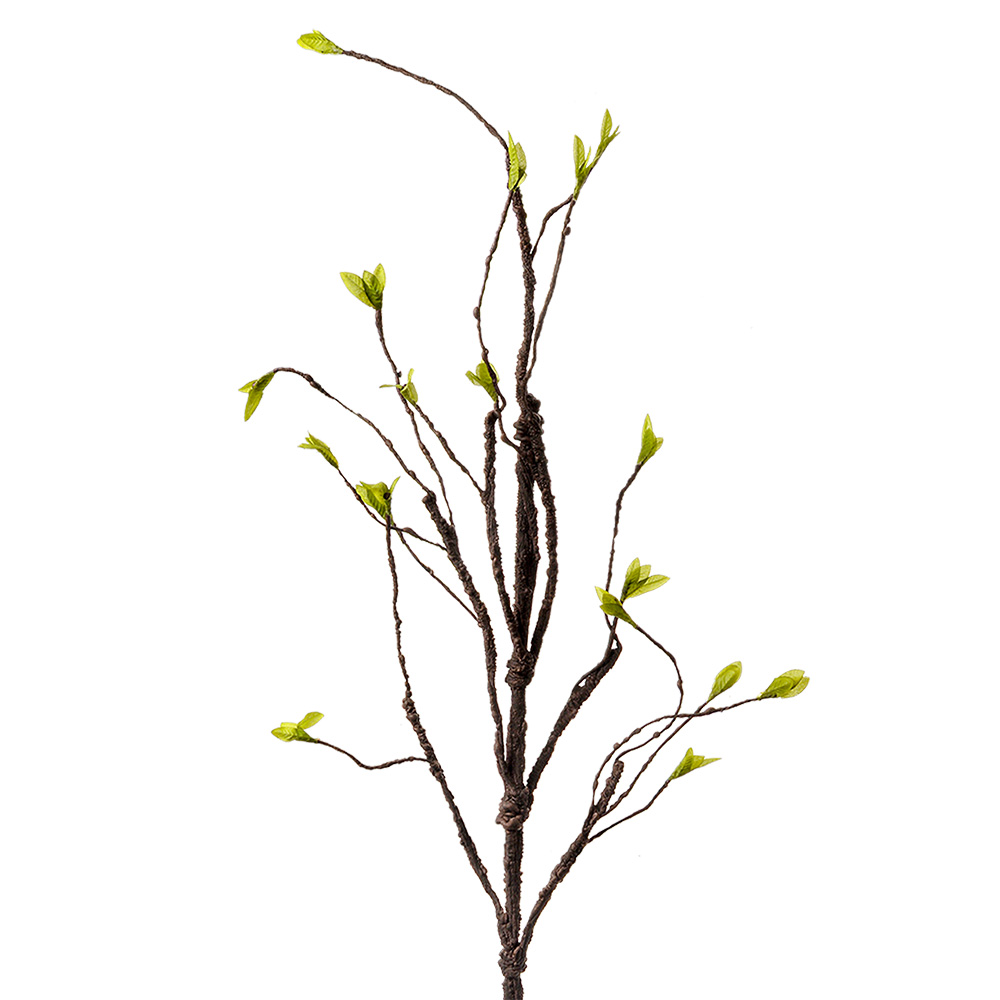 Clayre & Eef   | Decoratie Tak Bruin Groen 28x8x130 cm | 5PL0185