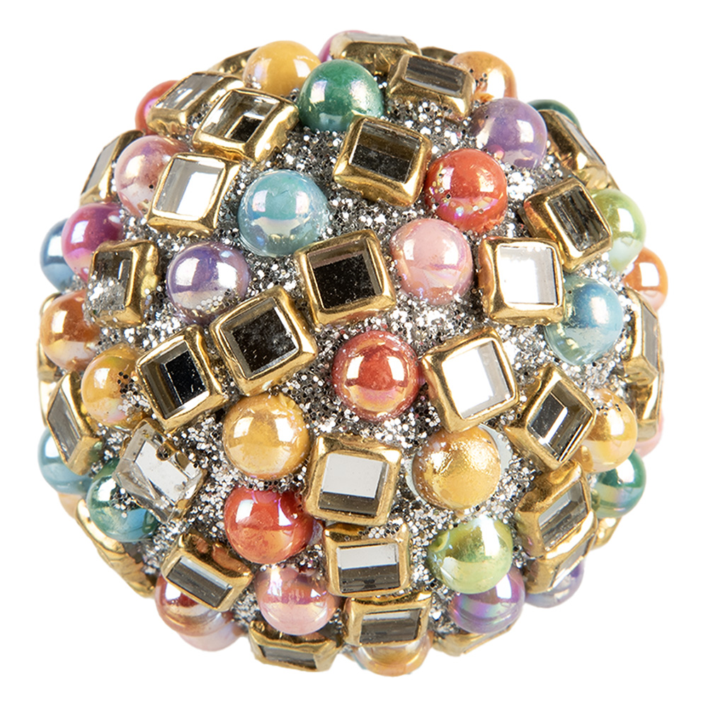 Clayre & Eef   | Deurknop Roze Meerkleurig &oslash; 4x4 cm / S3 cm | 66059