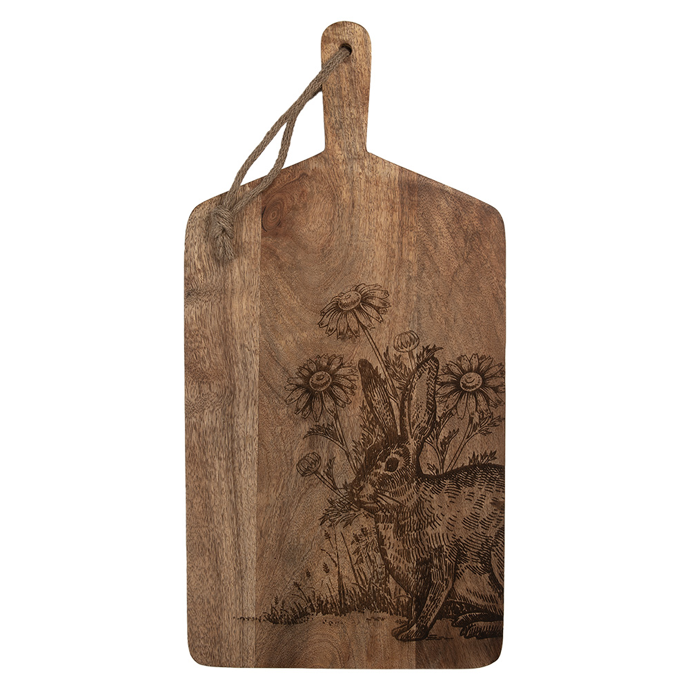 Clayre & Eef   | Decoratie  Snijplank Bruin 25x2x50 cm | 6H2390