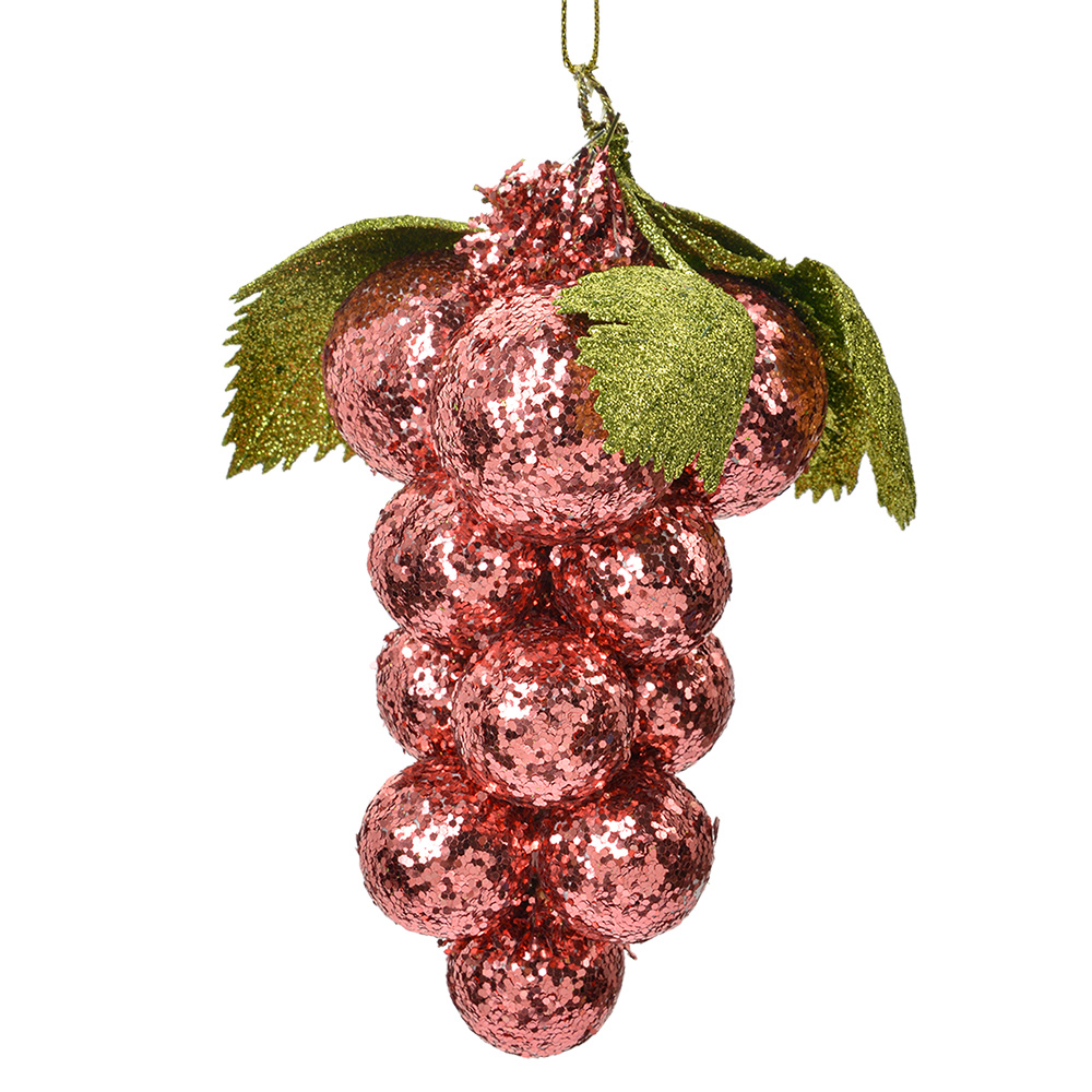 Clayre & Eef   | Kerstdecoratie Roze Groen 8x8x14 cm | 66175P
