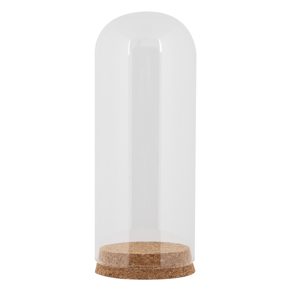 Clayre & Eef   | Stolp Transparant ø 8x20 cm | 6GL5193