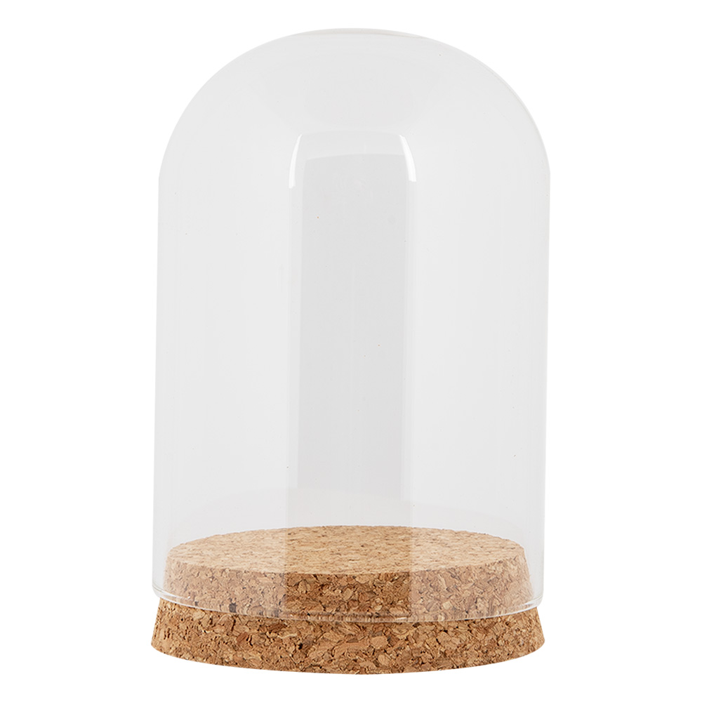Clayre & Eef   | Stolp Transparant ø 8x12 cm | 6GL5194