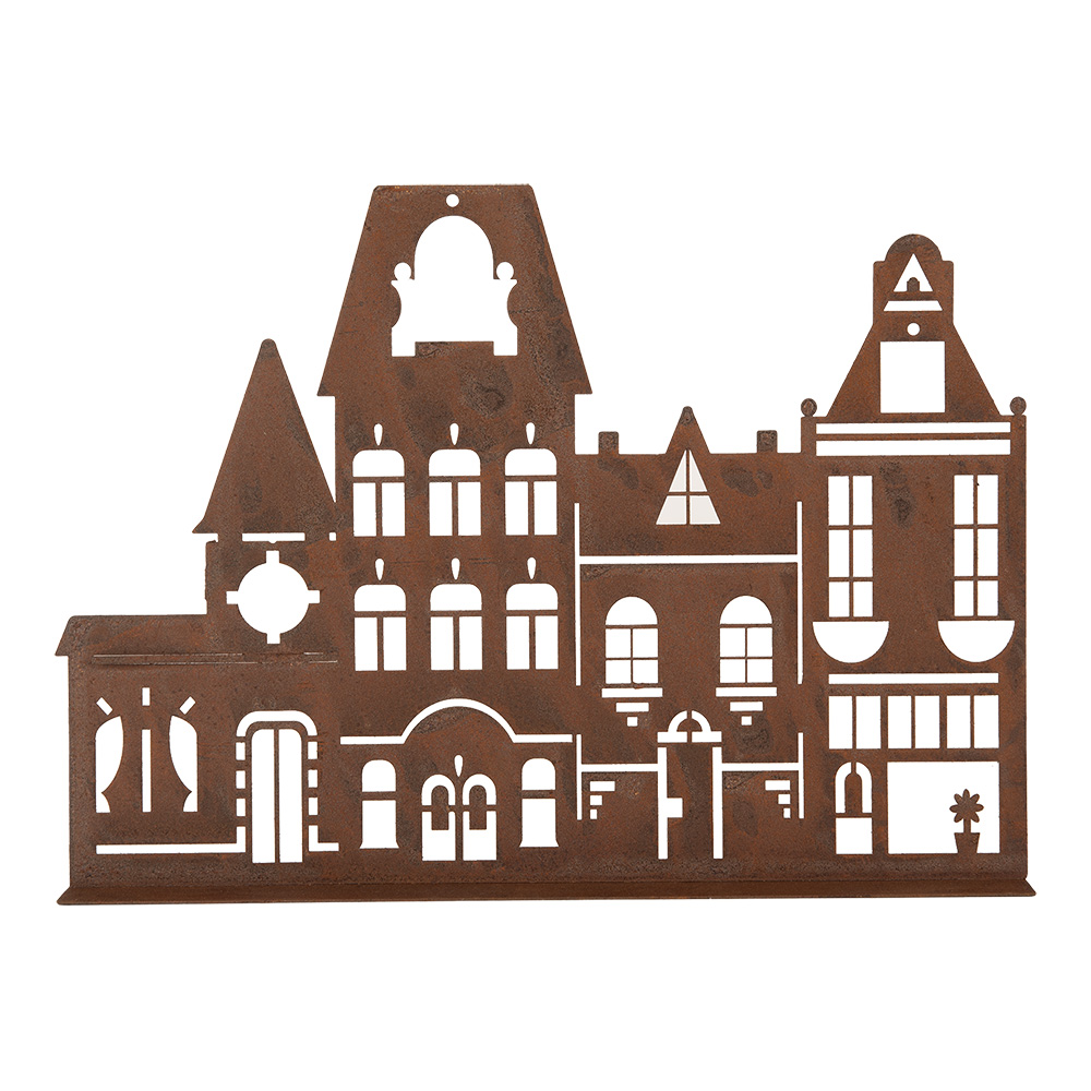 Clayre & Eef   | Decoratie Huis Bruin 29x5x21 cm | 6Y5779