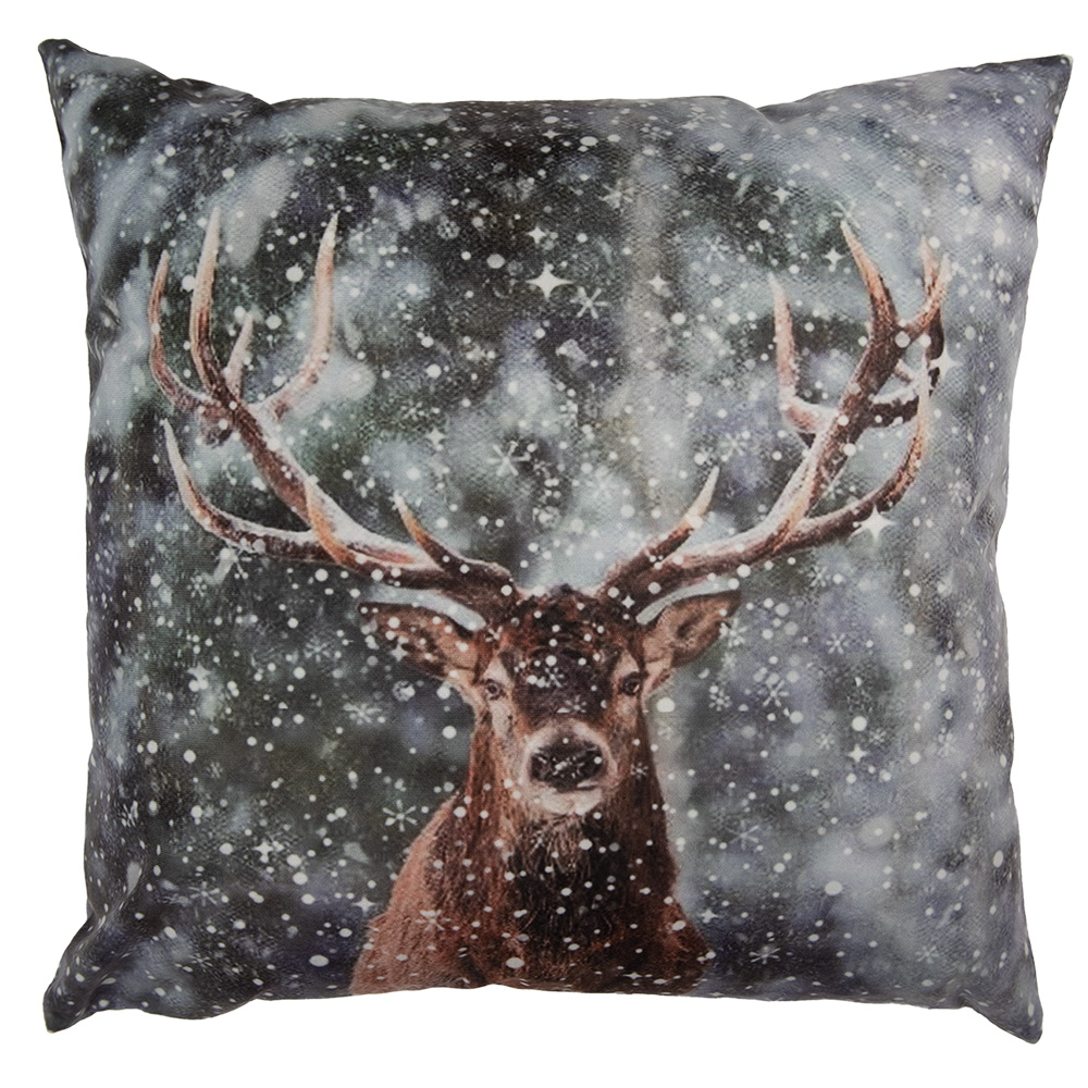 Clayre & Eef   | Kussenhoes Grijs Bruin 45x45 cm | KT021.419