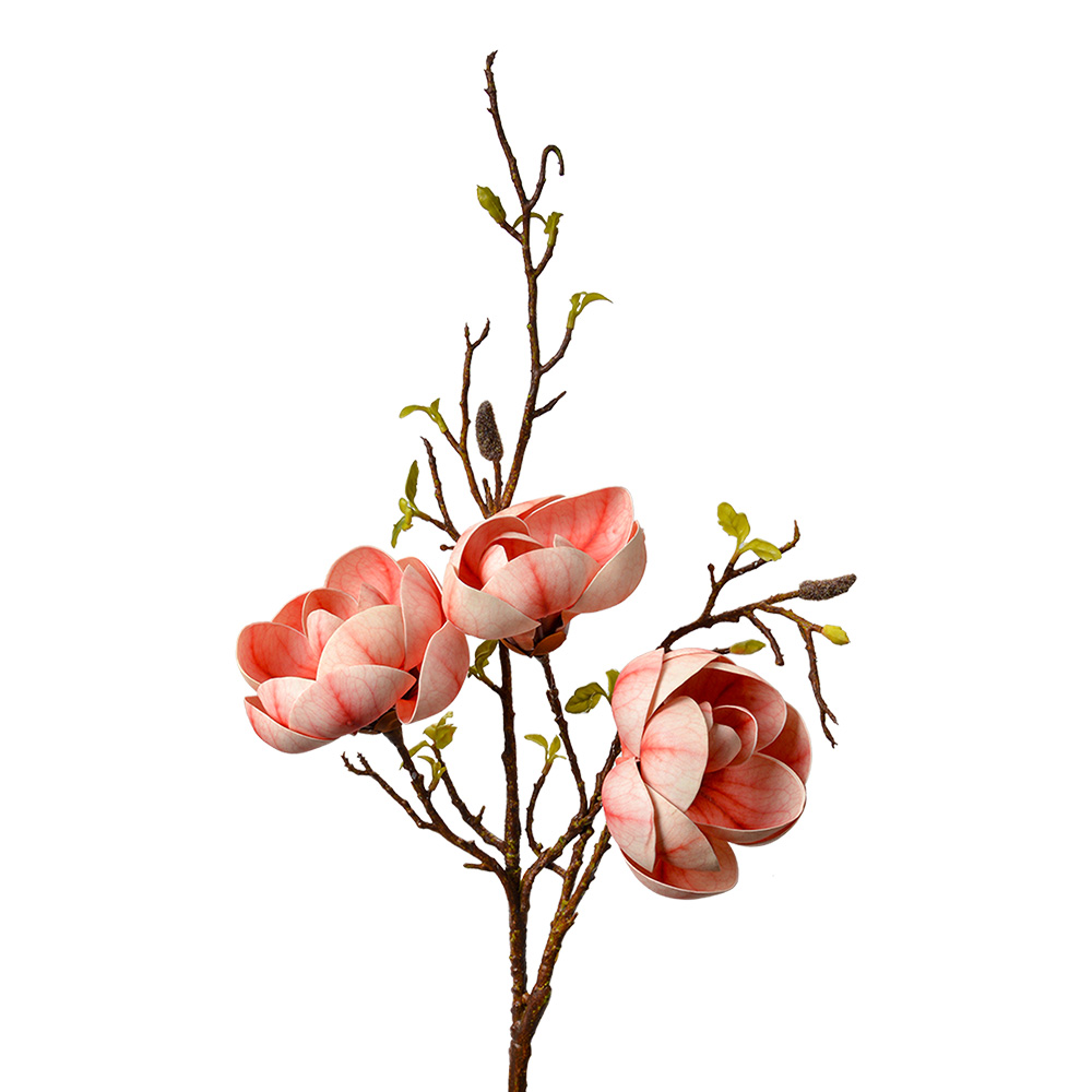 Clayre & Eef   | Decoratie tak met bloemen Roze Bruin 20x20x106 cm | 5PL0169P