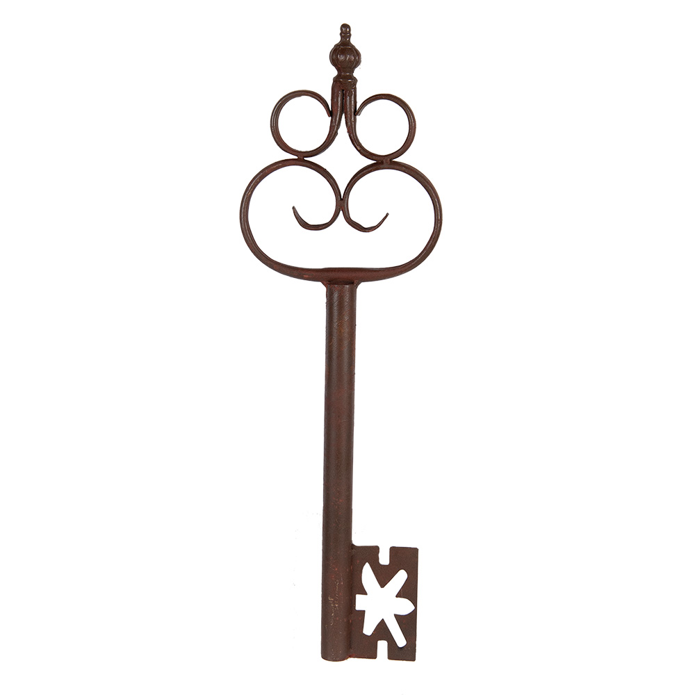 Clayre & Eef   | Decoratie Sleutel Bruin 17x3x54 cm | 6Y5851