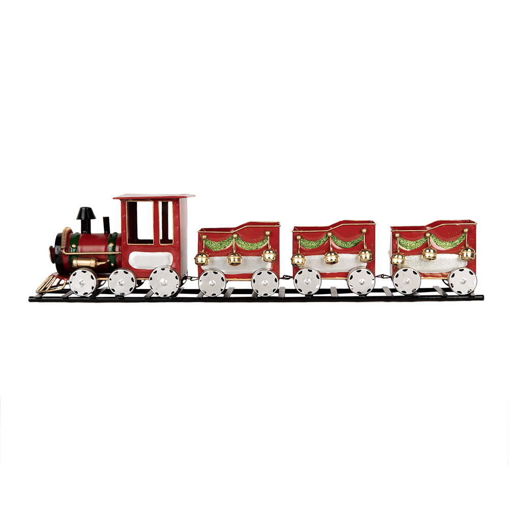 Clayre & Eef   | Decoratie Trein Rood 58x12x14 cm | 5Y1299