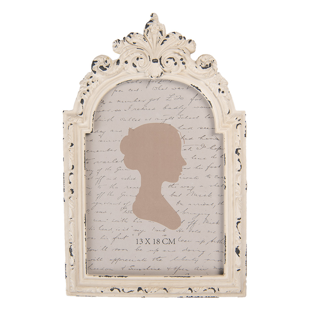 Clayre & Eef   | Fotolijst Wit 16x2x25 cm / 13x18 cm | 2F1244