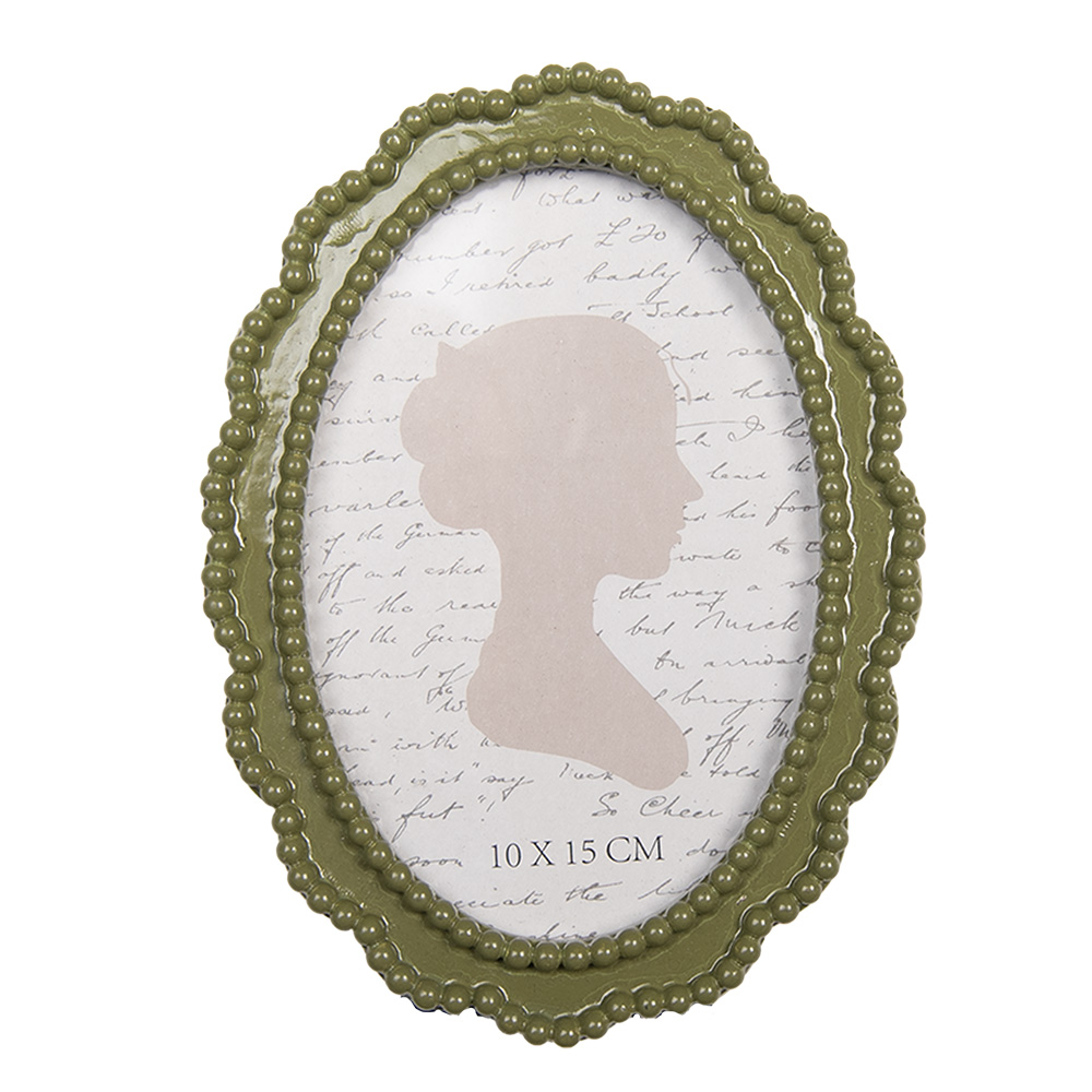 Clayre & Eef   | Fotolijst Groen 13x2x18 cm / 10x15 cm | 2F1315