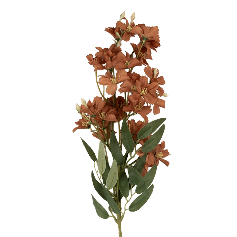 Clayre & Eef   | Decoratie tak met bloemen Bruin Groen 10x10x72 cm | 5PL0191CH