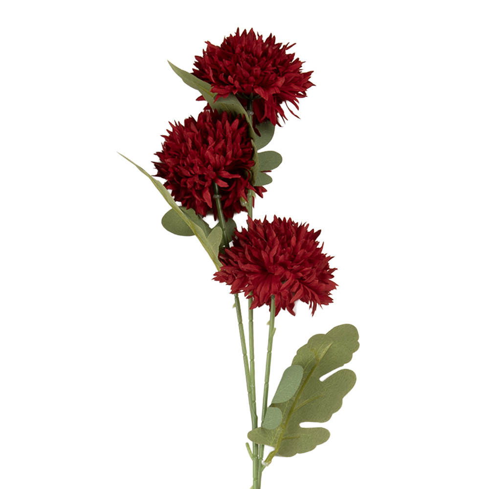 Clayre & Eef   | Decoratie tak met bloemen Rood Groen 10x8x64 cm | 6PL0397R