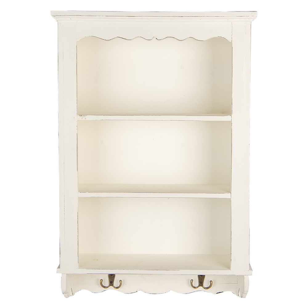 Clayre & Eef   | Wandkastje Wit 45x16x67 cm | 5H0742