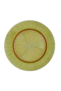 Dekoratief | Serveerbord, goud, glas, 33x33cm | A246125