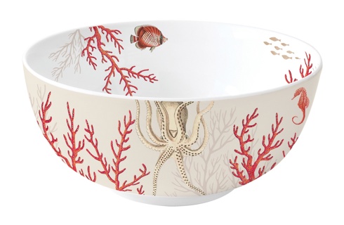 Dekoratief | Bowl 'Coral Reef', porselein, 15x15cm | A241016