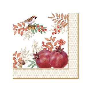 Dekoratief | Pakje 20 servietten 'Autumn Symphony', 33x33cm | A236061