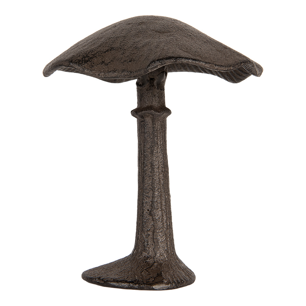 Clayre & Eef   | Decoratie Paddenstoel Bruin 12x11x14 cm | 6Y5744