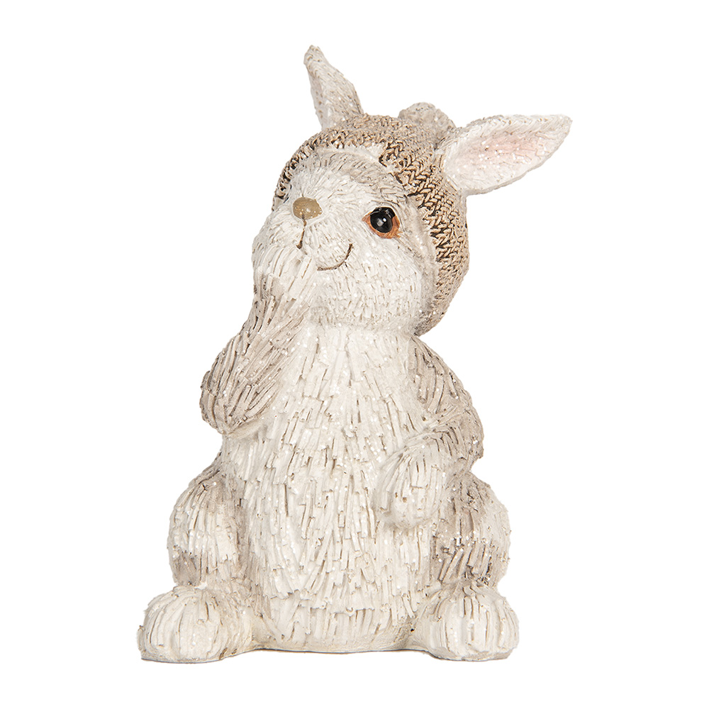 Clayre & Eef   | Decoratie Konijn Beige 9x9x14 cm | 6PR5891