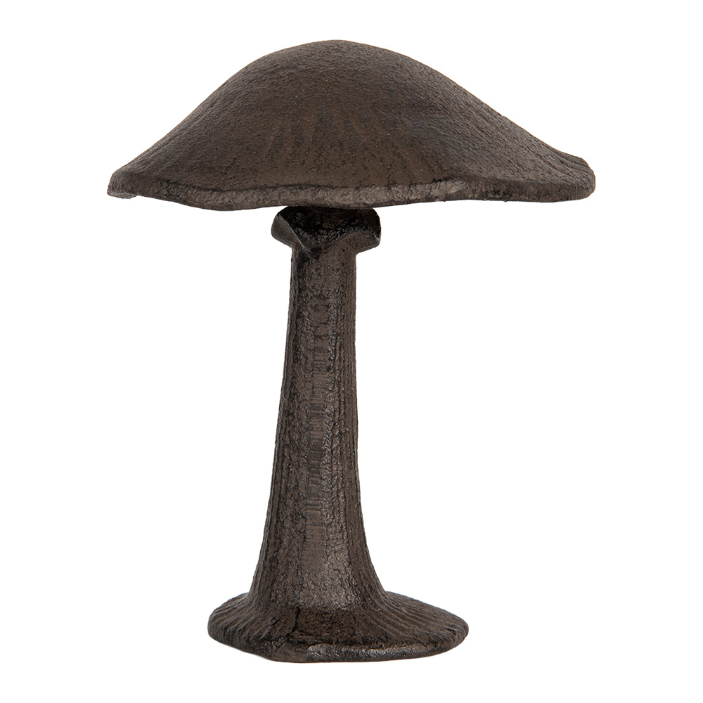 Clayre & Eef   | Decoratie Paddenstoel Bruin 10x10x12 cm | 6Y5745