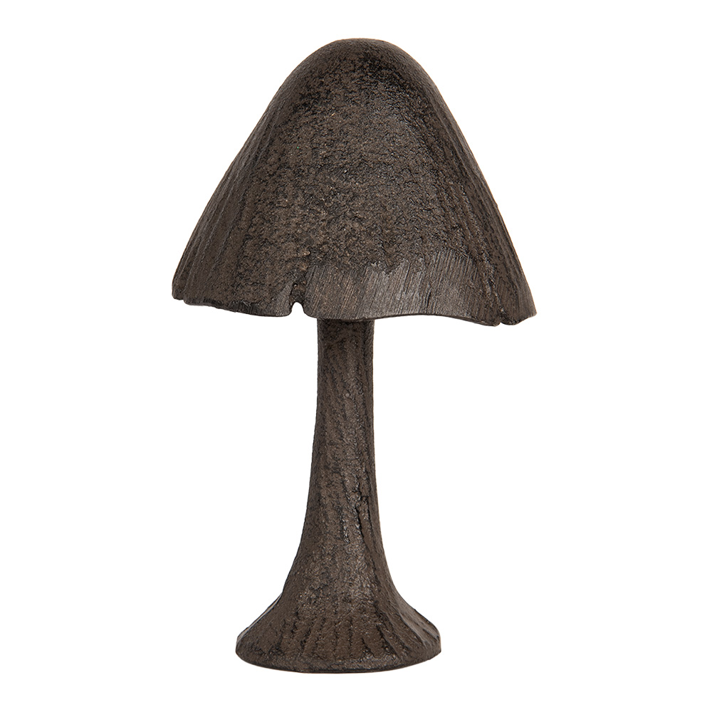 Clayre & Eef   | Decoratie Paddenstoel Bruin 7x7x13 cm | 6Y5746