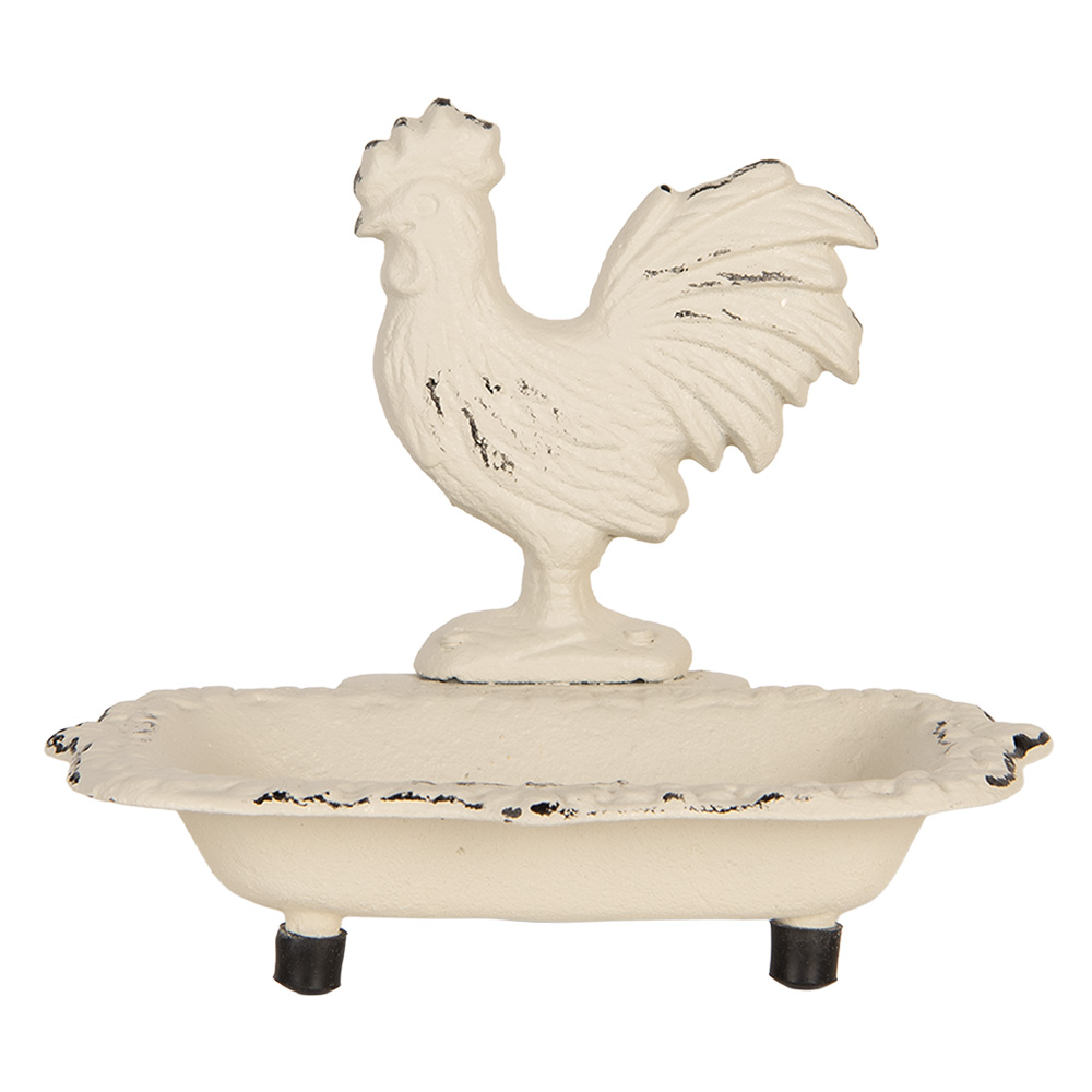 Clayre & Eef   | Zeepbakje Beige 16x12x13 cm | 6Y5747