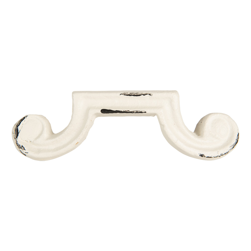 Clayre & Eef   | Handgreep Wit 12x4x3 cm | 6Y5766